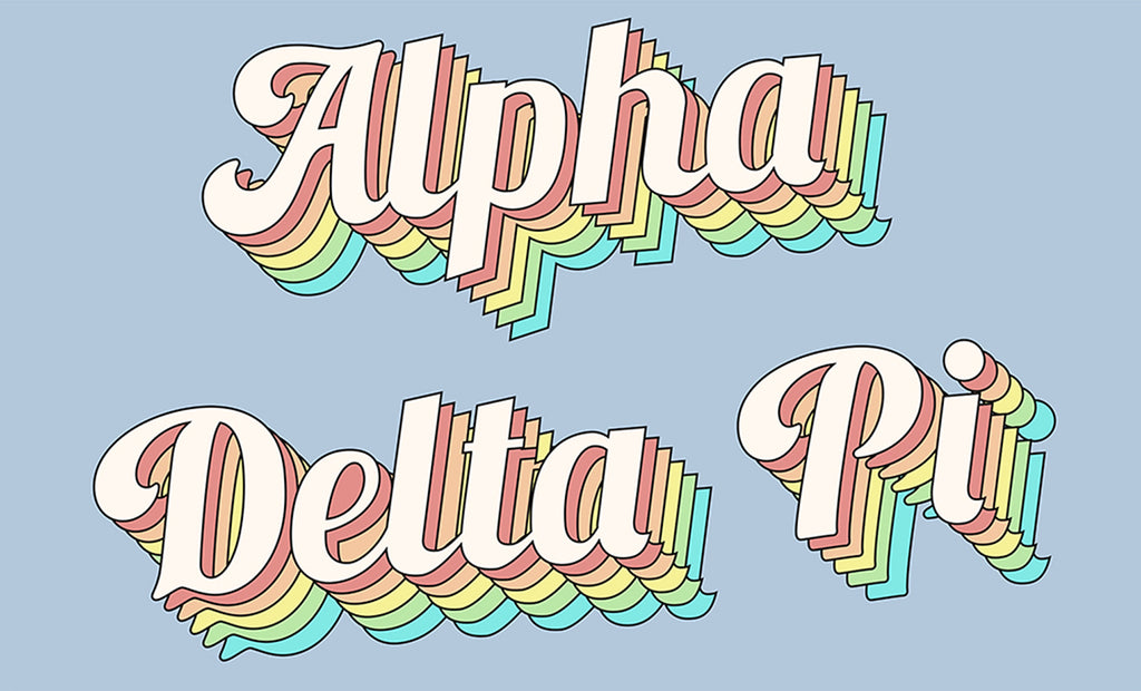 Alpha Delta Pi Retro Flag