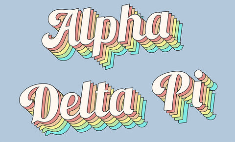 Alpha Delta Pi Retro Flag