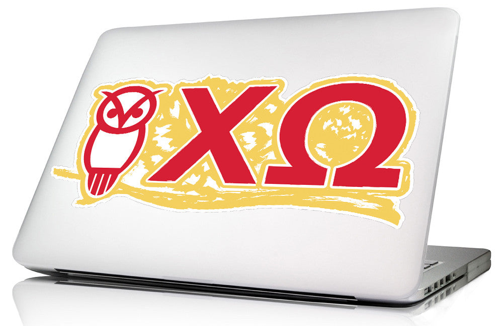 Chi Omega <br>11.75 x 4.5 Laptop Skin/Wall Decal