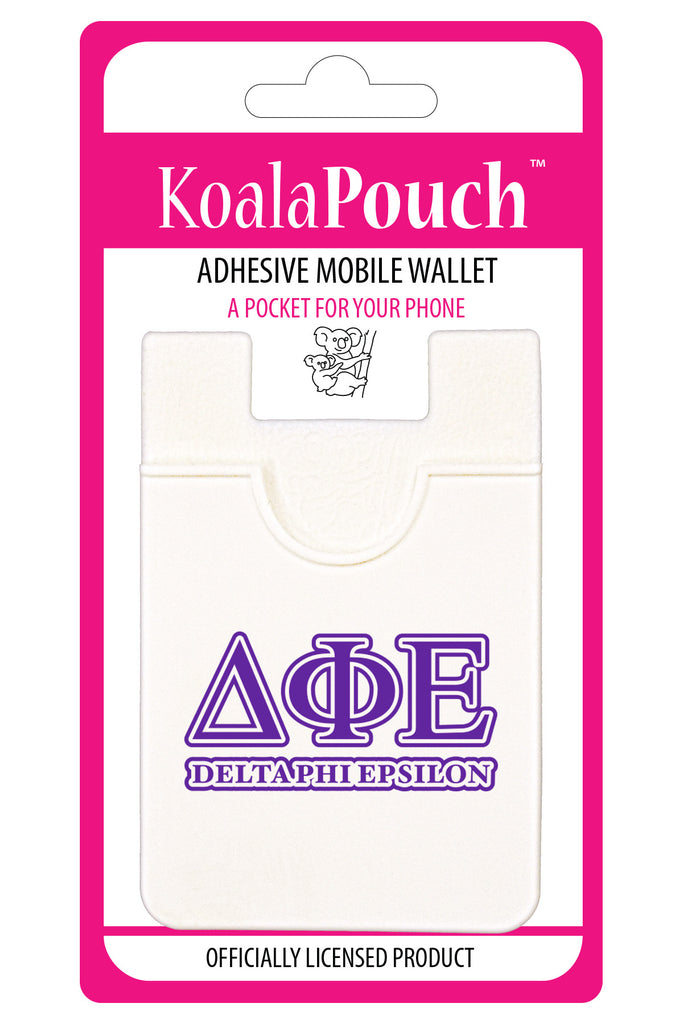 Delta Phi Epsilon Koala Pouch - Greek Letters Design - Phone Wallet