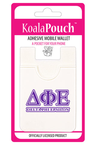 Delta Phi Epsilon Koala Pouch - Greek Letters Design - Phone Wallet