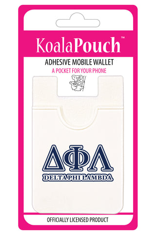 Delta Phi Lambda Koala Pouch - Greek Letters Design - Phone Wallet