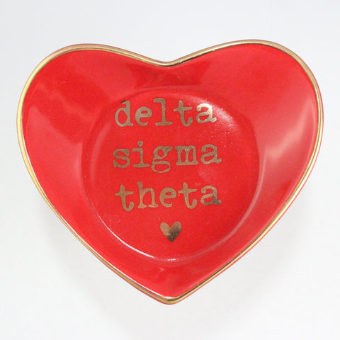 Delta Sigma Theta Ceramic Ring Dish