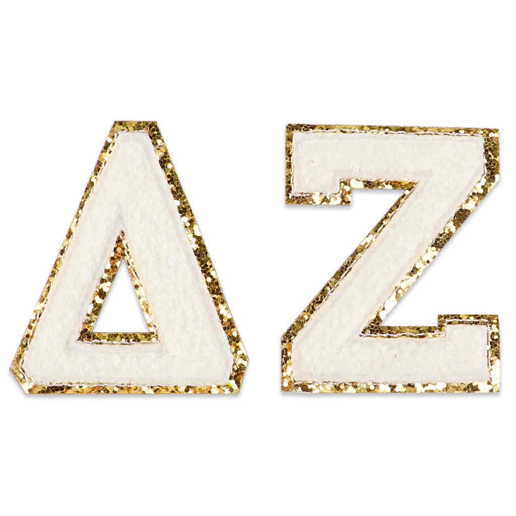 Delta Zeta Chenille Stickers - DZ Greek Letter Stickers