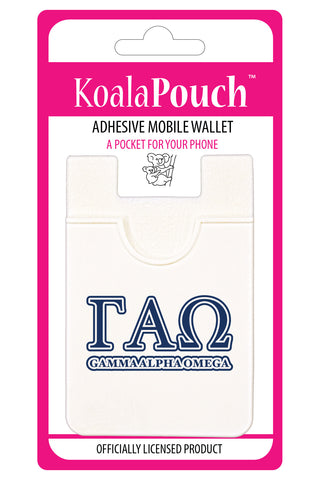 Gamma Alpha Omega Koala Pouch - Greek Letters Design - Phone Wallet