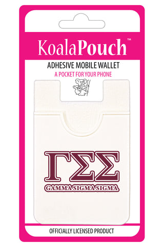 Gamma Sigma Sigma Koala Pouch - Greek Letters Design - Phone Wallet