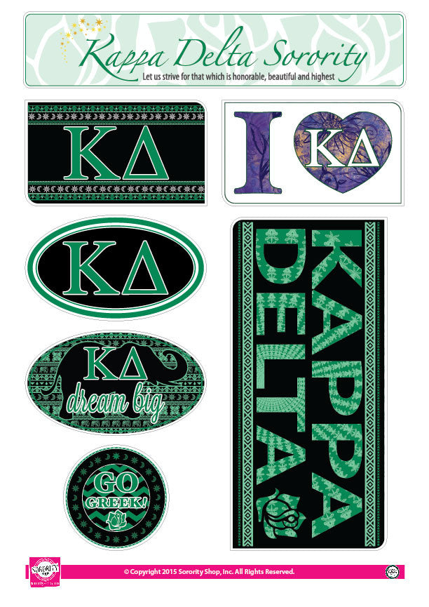 Kappa Delta <br> Bohemian Stickers