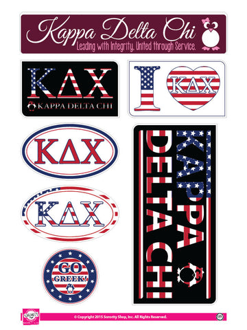 Kappa Delta Chi <br> American Stickers