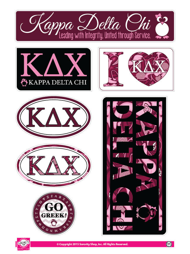 Kappa Delta Chi <br> Lifestyle Stickers