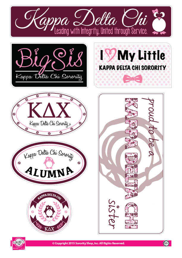 Kappa Delta Chi <br> Family Stickers