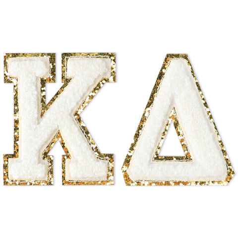 Kappa Delta Chenille Stickers - KD Greek Letter Stickers