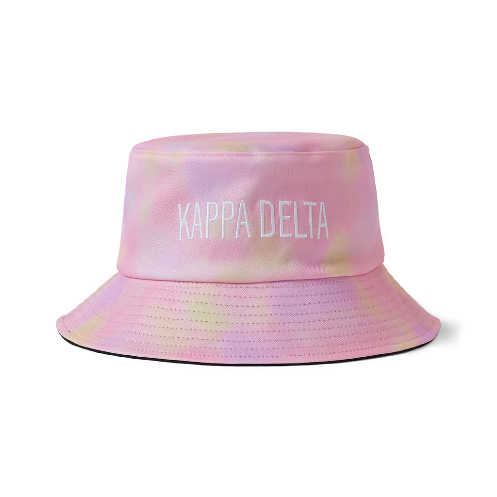 Kappa Delta Bucket Hat - Tie Dye Bucket Hat - Embroidered Logo