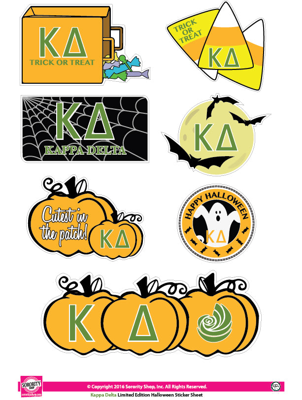 Kappa Delta Halloween Stickers
