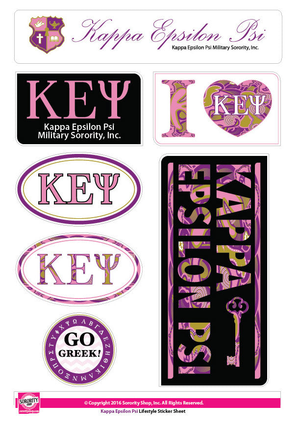 Kappa Epsilon Psi <br> Lifestyle Stickers