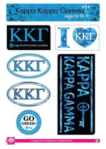 Kappa kappa Gamma <br> Lifestyle Stickers