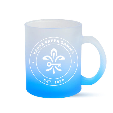 Kappa Kappa Gamma Mug - Ombre Glass