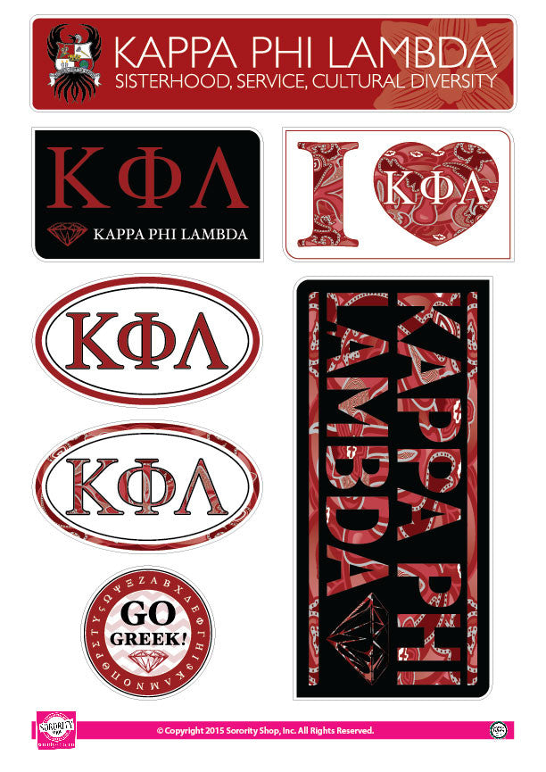 Kappa Phi Lambda <br> Lifestyle Stickers