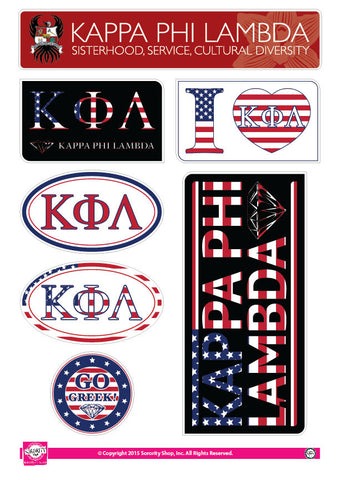 Kappa Phi Lambda <br> American Stickers