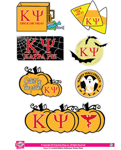 Kappa Psi Halloween Stickers