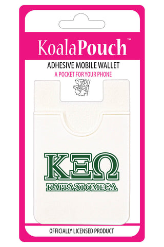 Kappa Xi Omega Koala Pouch - Greek Letters Design - Phone Wallet