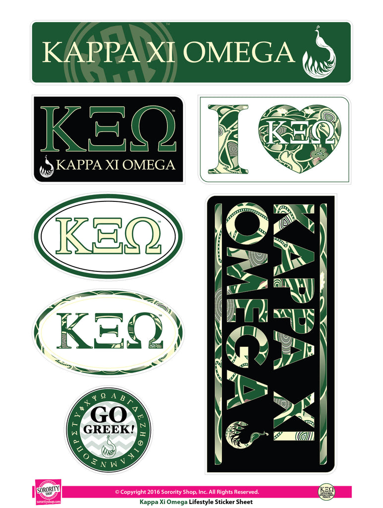 Kappa Xi Omega <br> Lifestyle Stickers