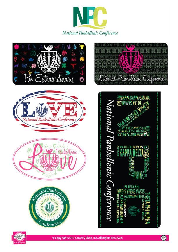 National Panhellenic Conference <br> Lifestyle Stickers
