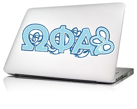 Omega Phi Alpha <br>11.25 x 4 Laptop Skin/Wall Decal
