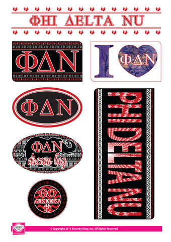 Phi Delta Nu <br> Bohemian Stickers