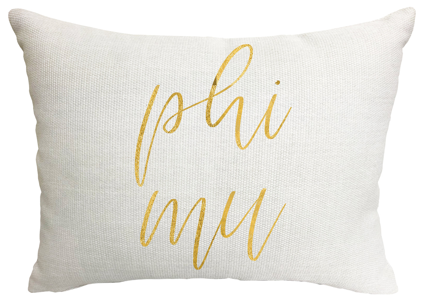 Phi Mu Throw Pillow