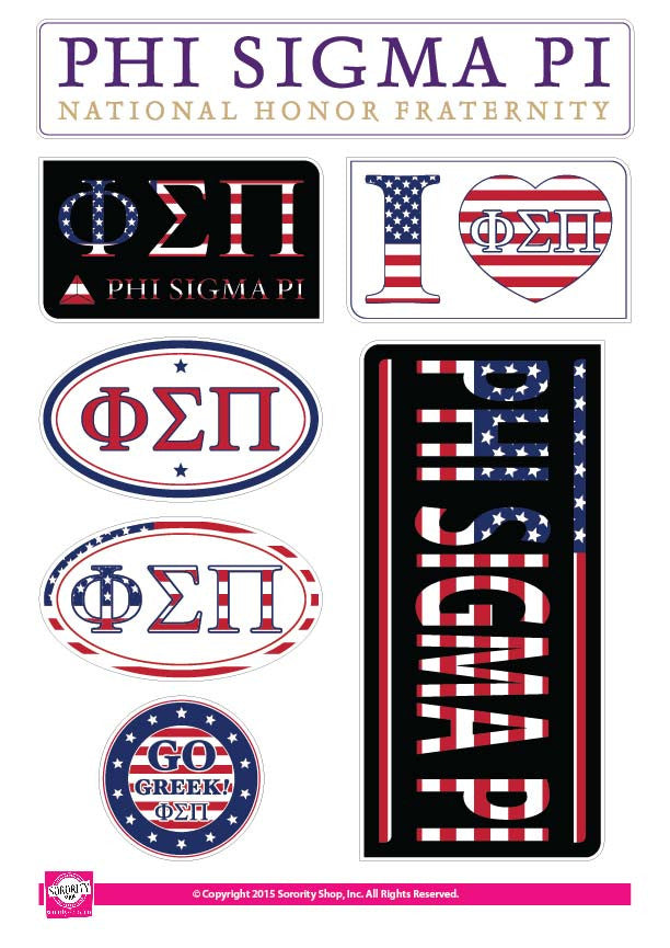 Phi Sigma Pi <br> American Stickers