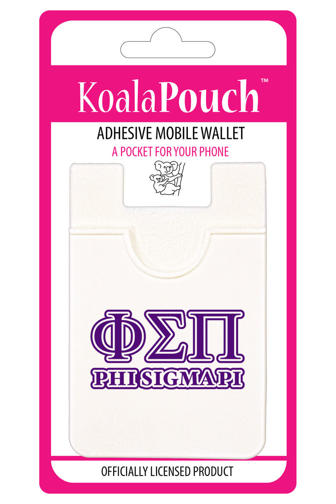 Phi Sigma Pi Koala Pouch - Greek Letters Design - Phone Wallet