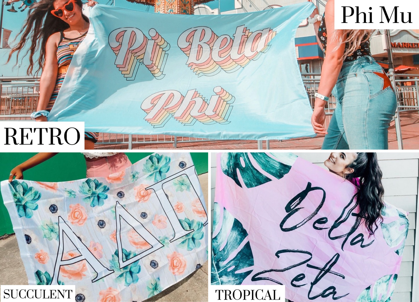 Phi Mu Sorority Flags