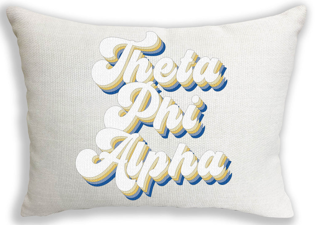 Theta Phi Alpha Retro Throw Pillow