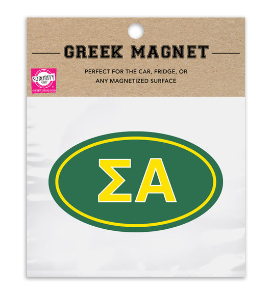 Sigma Alpha Sorority Car Magnet Set of 2