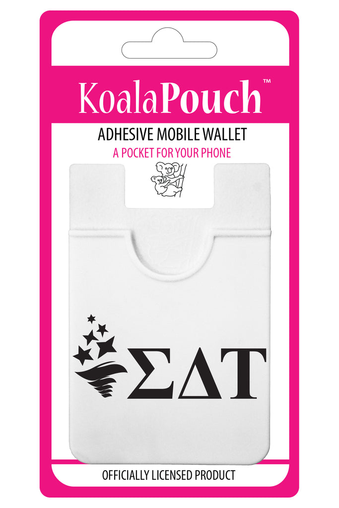 Sigma Delta Tau Logo Koala Pouch - Adhesive Phone Wallet