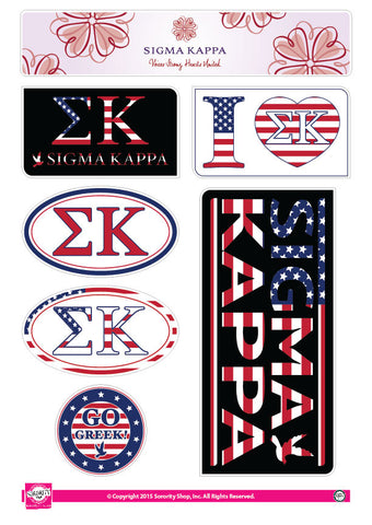 Sigma Kappa <br> American Stickers