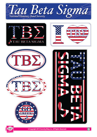 Tau Beta Sigma <br> American Stickers