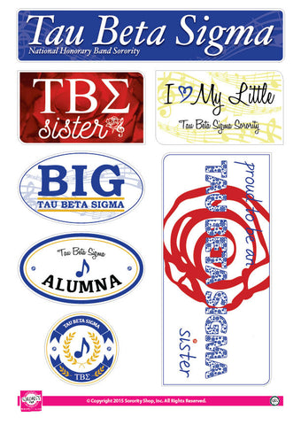 Tau Beta Sigma <br> Family Stickers