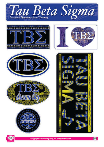 Tau Beta Sigma <br> Bohemian Stickers