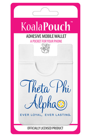 Theta Phi Alpha Koala Pouch - Logo Design - Phone Wallet