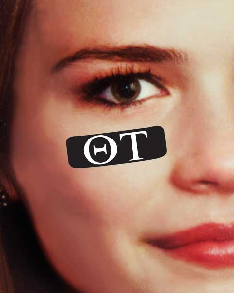 Theta Tau Eye Black Decals
