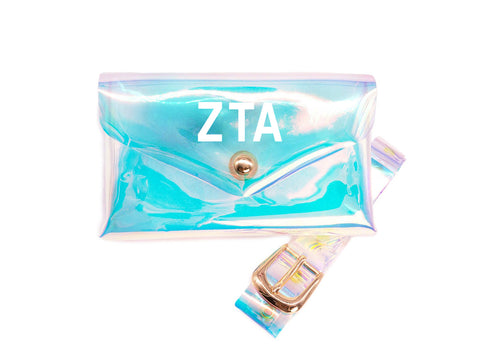 Zeta Tau Alpha Holographic Belted Fanny Pack