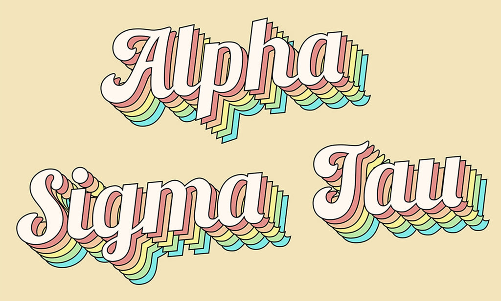 Alpha Sigma Tau retro flag