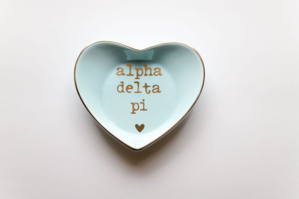 Alpha Delta Pi Ceramic Ring Dish