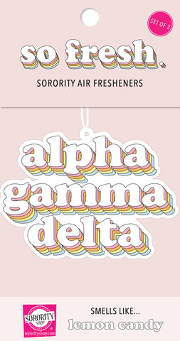 Alpha Gamma Delta Retro Air Freshener