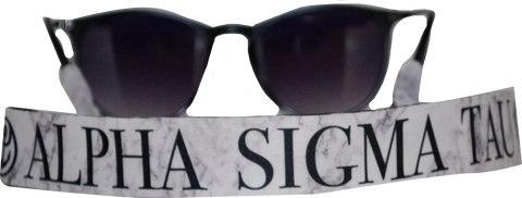 Alpha Sigma Tau<br> Sunglass Strap <br> Marble Theme