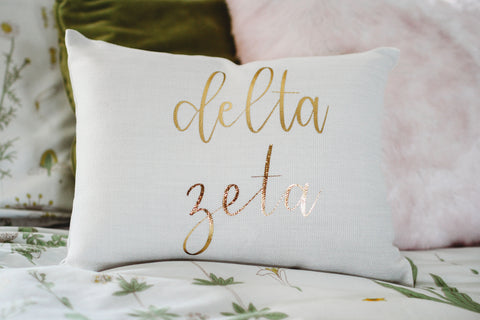 Delta Zeta Throw Pillow