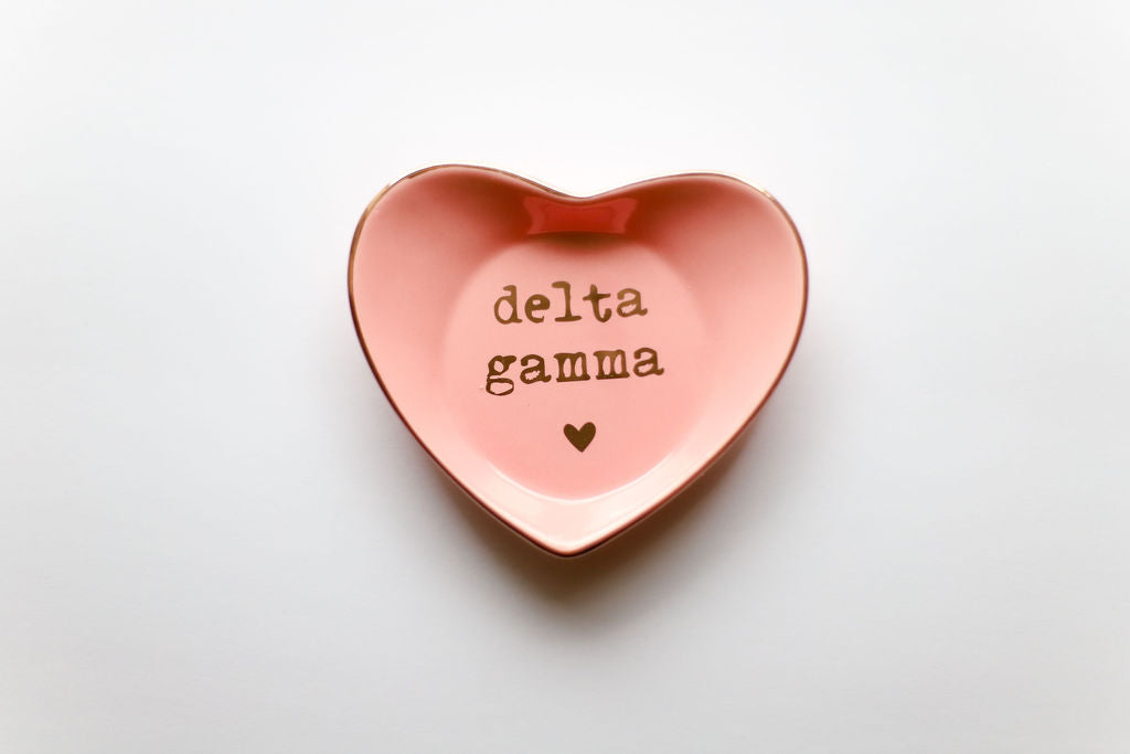 Delta Gamma Ceramic Ring Dish