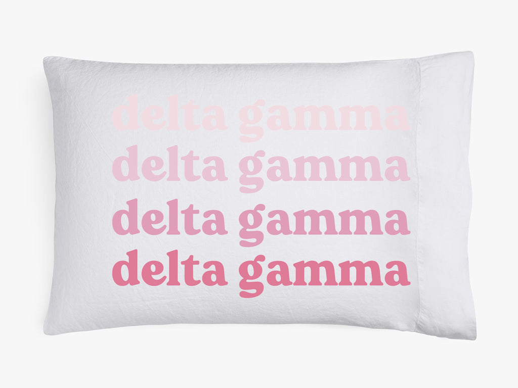 Delta Gamma Cotton Pillowcase