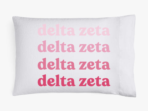 Delta Zeta Cotton Pillowcase